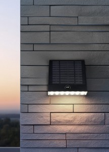 Fassaadivalgusti Trio Lighting Bilbao liikumis- ja hämaranduriga must 6W 700lm IP44 840