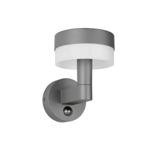 Fassaadivalgusti Trio Lighting Mackenzie liikumisanduriga antratsiit 8W 800lm IP54 830