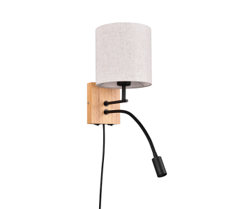 Seinavalgusti Trio Lighting Nilam E27 + 3,1 W naturaalne 230V 310lm GU10 IP20 3000K soe valge