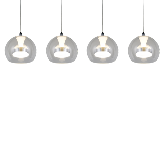 Rippvalgusti Trio Lighting Flynt 4 x 8W kroom 32W 3520lm CRI80 IP20 switch dimmer 2300K, 3000K, 4000K 3CCT