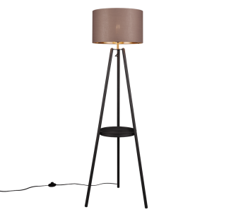 Põrandavalgusti Trio Lighting Colette must E27 IP20