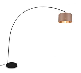 Põrandavalgusti Trio Lighting Mansur must E27 IP20