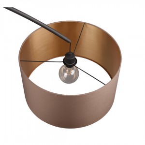 Põrandavalgusti Trio Lighting Mansur must E27 IP20