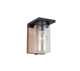 Fassaadivalgusti Trio Lighting Ardila hämaranduriga puit 230V E27 IP44