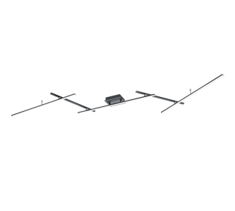 Laevalgusti Trio Lighting Arvin must 30W 2600lm CRI80 IP20 RGB + 6000K RGBW külm