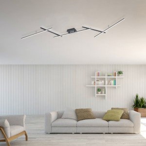 Laevalgusti Trio Lighting Arvin must 30W 2600lm CRI80 IP20 RGB + 6000K RGBW külm