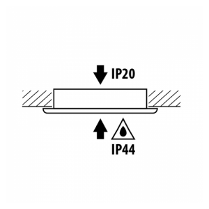 Süvisvalgusti Mini valge ümar 230V 4W 330lm 60° IP44 842