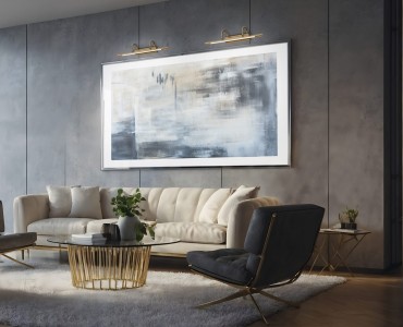 Pildivalgusti Trio Lighting Cuadro messing 8W 900lm IP20 830