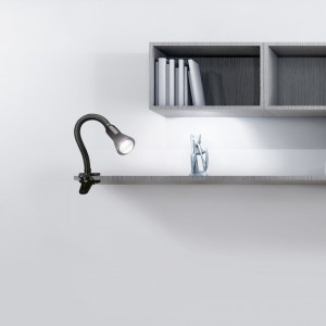 Näpitsvalgusti Trio Lighting Flexo must E14 IP20