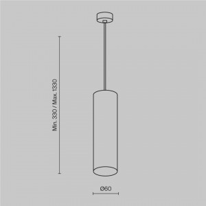 Rippvalgusti Maytoni Focus must 10W GU10 IP20