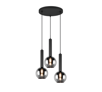 Rippvalgusti Trio Lighting Clayton 3 kroom E27 IP20