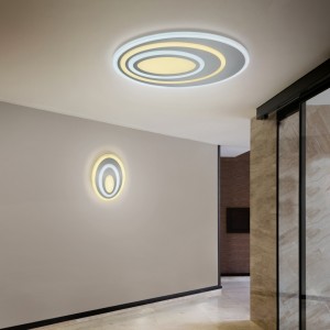 Ceiling lamp Trio Lighting Subara white 20W 2100lm IP20 switch dimmer 3000K, 4000K 2CCT