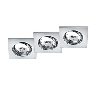 Luminaire frame Trio Lighting Jura 3tk chrome square IP20