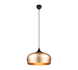 Pendant lamp Trio Lighting Chiron matte brass E27 IP20