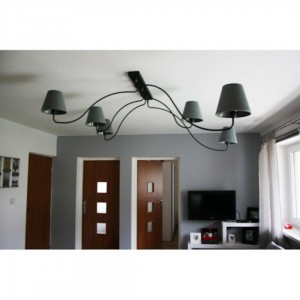Pendant lamp Nowodvorski Lighting Swivel 6 gray