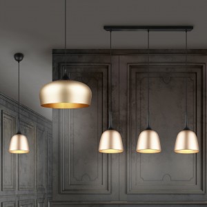Pendant lamp Trio Lighting Chiron matte brass E27 IP20