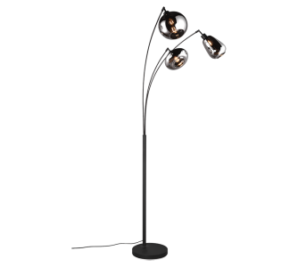 Põrandavalgusti Trio Lighting Lumina must 28W E14 IP20