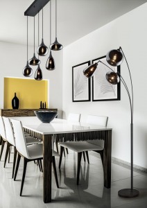 Põrandavalgusti Trio Lighting Lumina must 28W E14 IP20