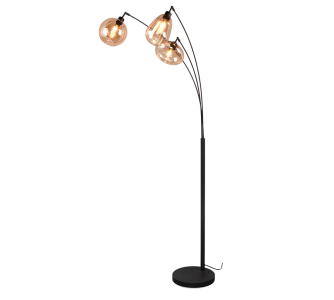 Põrandavalgusti Trio Lighting Lumina 3 amber 230V E14 IP20