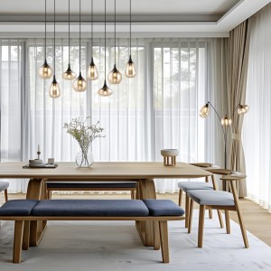 Põrandavalgusti Trio Lighting Lumina 3 amber 230V E14 IP20