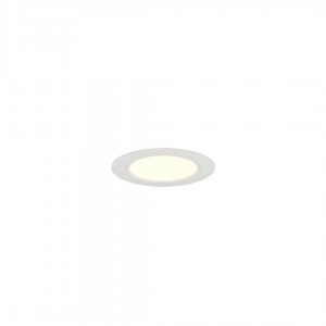 Recessed light Trio Lighting Virunga white round 6W 900lm CRI80 IP44 Dip Switch 2300K, 3000K, 4000K 3CCT