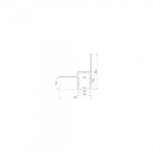 Alumiiniumprofiil LUMINES Bruno 2m hõbedane