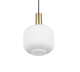 Подвесной светильник Trio Lighting Diva белый / золотой E27