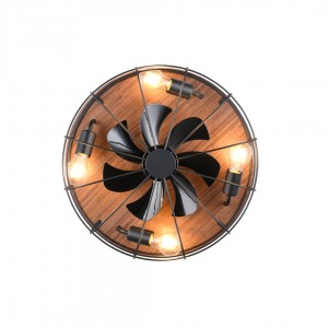 Ventilaatoriga valgusti Trio Lighting Trondheim must IP20