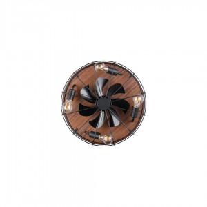 Ventilaatoriga valgusti Trio Lighting Trondheim must IP20