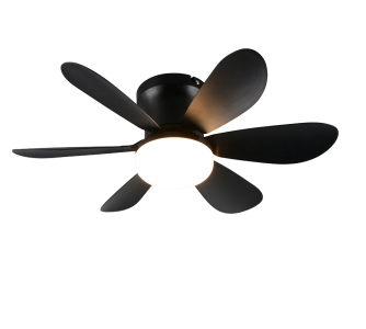 Ceiling light–fan Trio Lighting Lund black 8W 850lm IP20  2700K-6500K