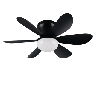 Ceiling light–fan Trio Lighting Lund black 8W 850lm IP20  2700K-6500K