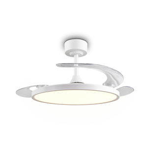 Ceiling light–fan Trio Lighting Kasfjord white 30W 3700lm IP20 2700K-6500K warm + cold  white
