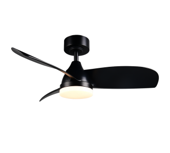 Ceiling light–fan Trio Lighting Helsinki black 20W 2500lm IP20 2700K-6500K warm + cold  white