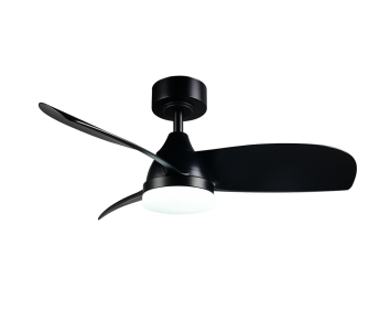 Ceiling light–fan Trio Lighting Helsinki black 20W 2500lm IP20 2700K-6500K warm + cold  white