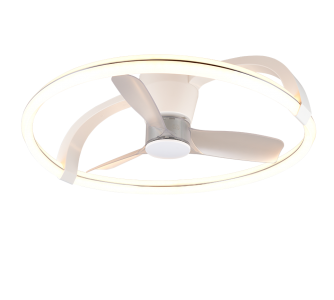 Ceiling light–fan Trio Lighting Stockholm white 37W 4300lm IP20 2700K-6500K warm + cold  white
