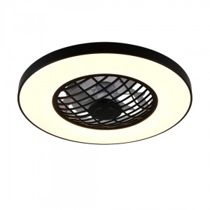 Ceiling light–fan Trio Lighting Linköping  RGBW black 45W 5600lm IP20 2700K-6500K warm + cold  white