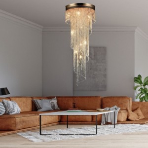 Chandelier Maytoni Cascade 12 X E14 gold 60W E14 IP20