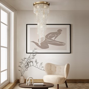 Chandelier Maytoni Cascade 12 X E14 gold 60W E14 IP20