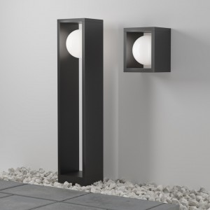 Bollard light Maytoni Slate graphite 10W 300lm 90° IP65 830