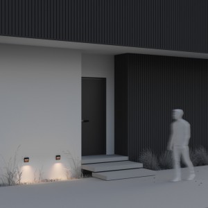 Süvistatav fassaadivalgusti Maytoni Mane must 3W 100lm 88° IP54 830