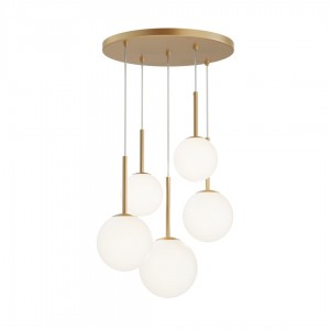 Riippuvalaisin Maytoni Basic form 5 kulta / valkoinen 40W E14 IP20