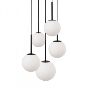 Pendant lamp Maytoni Basic form 5 black / white E14 IP20