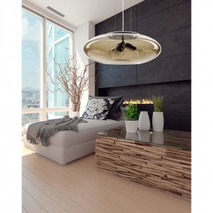 Rippvalgusti TK Lighting Gala amber E27