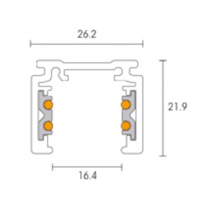 Virtakisko POWERGEAR 2m PRO-N120-B musta 48V