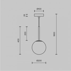 Подвесной светильник Maytoni Basic золотой / белый 40W E14 IP20