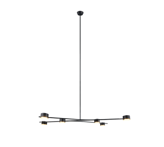 Riippuvalaisin Trio Select Coda musta / kultainen G53 IP20