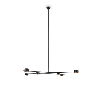 Riippuvalaisin Trio Select Coda musta / kultainen G53 IP20