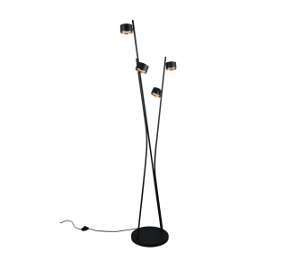 Floor lamp Trio Select Coda black / golden G53 IP20
