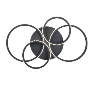 Kattovalaisin Trio Lighting Cires musta 27W 3400lm IP20 switch dimmer 4000K päivänvalkoinen