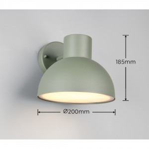 Фасадный светильник Trio Lighting Elbe зелёный 3400lm CRI80 E27 IP20